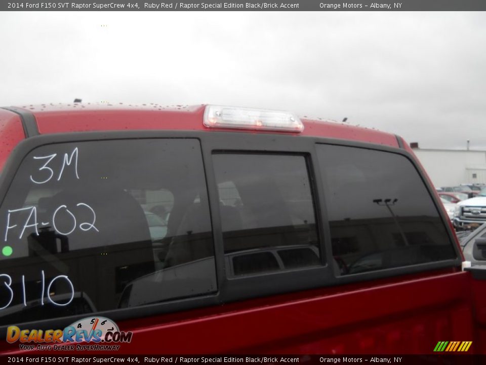 2014 Ford F150 SVT Raptor SuperCrew 4x4 Ruby Red / Raptor Special Edition Black/Brick Accent Photo #11