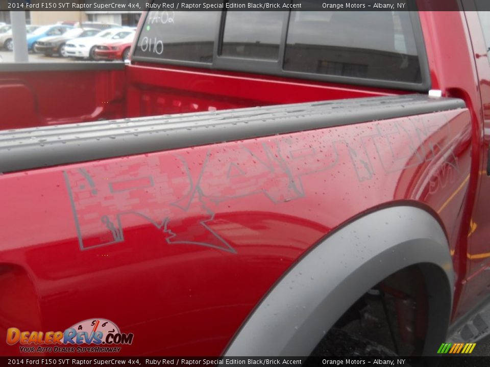 2014 Ford F150 SVT Raptor SuperCrew 4x4 Ruby Red / Raptor Special Edition Black/Brick Accent Photo #12