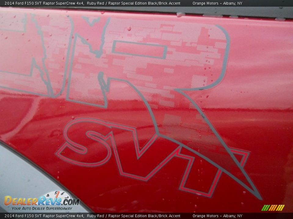 2014 Ford F150 SVT Raptor SuperCrew 4x4 Ruby Red / Raptor Special Edition Black/Brick Accent Photo #13