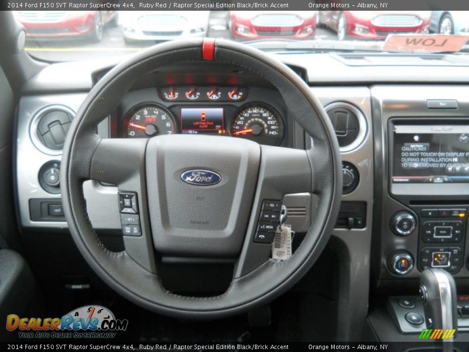2014 Ford F150 SVT Raptor SuperCrew 4x4 Steering Wheel Photo #27