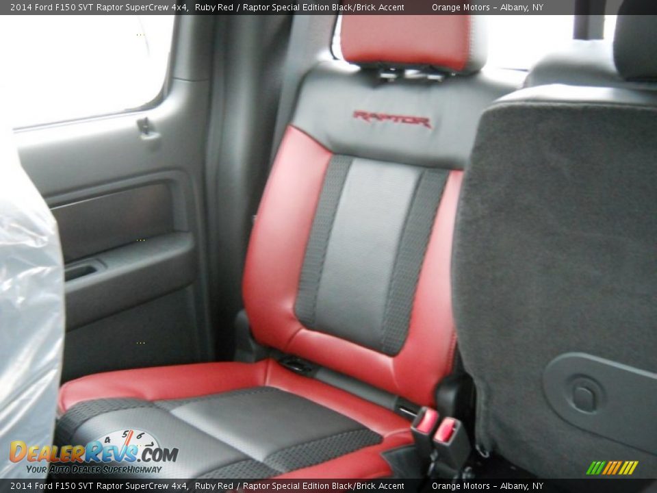 2014 Ford F150 SVT Raptor SuperCrew 4x4 Ruby Red / Raptor Special Edition Black/Brick Accent Photo #35