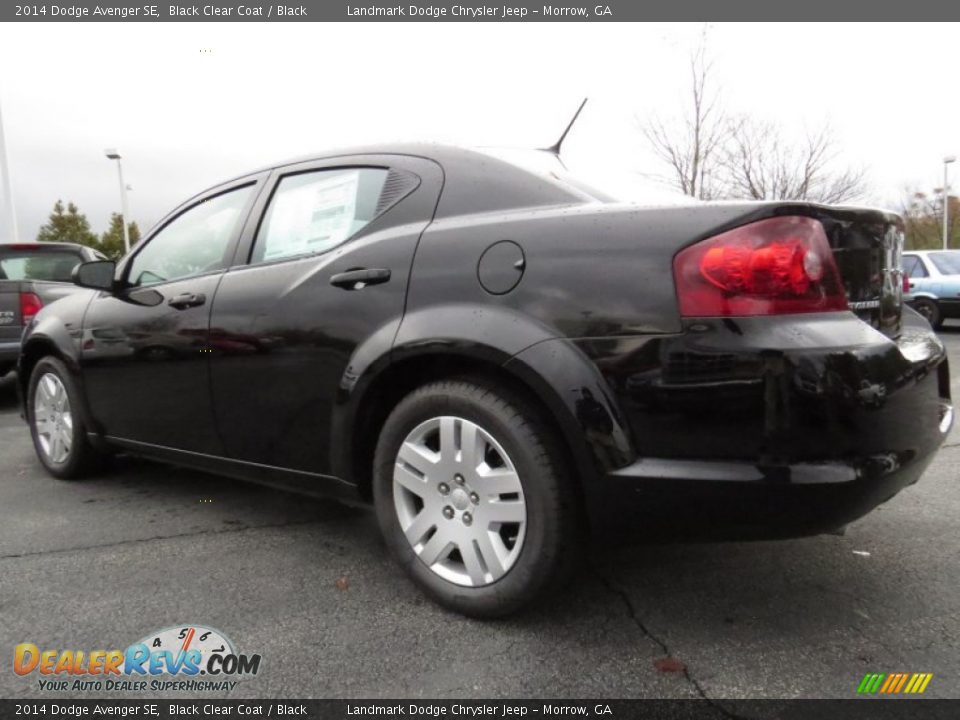 2014 Dodge Avenger SE Black Clear Coat / Black Photo #2