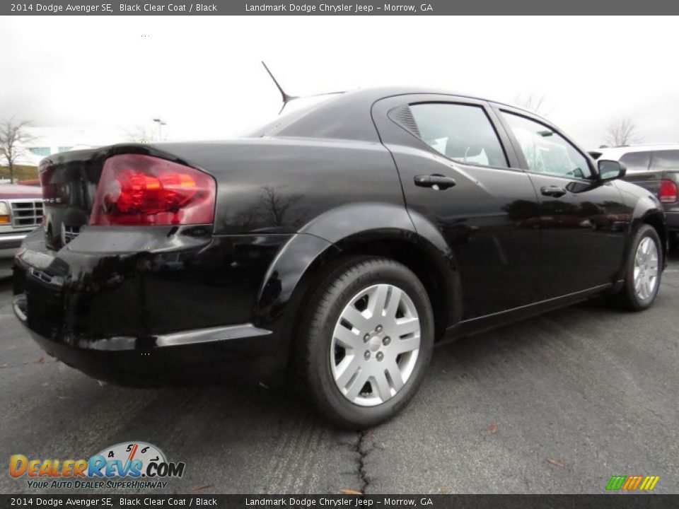 2014 Dodge Avenger SE Black Clear Coat / Black Photo #3