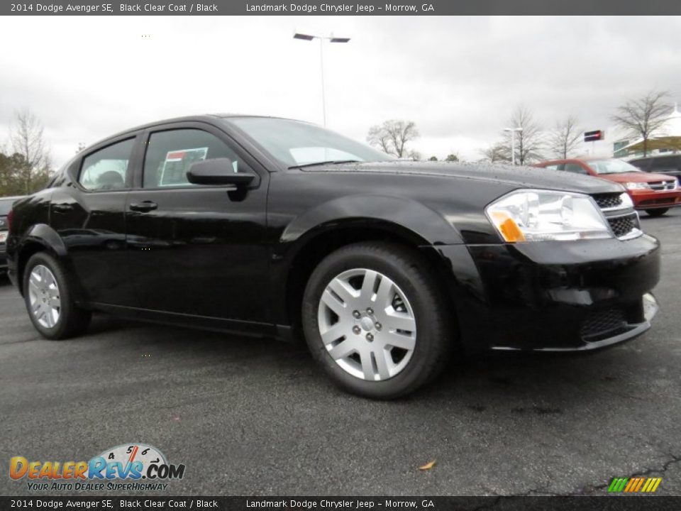 2014 Dodge Avenger SE Black Clear Coat / Black Photo #4