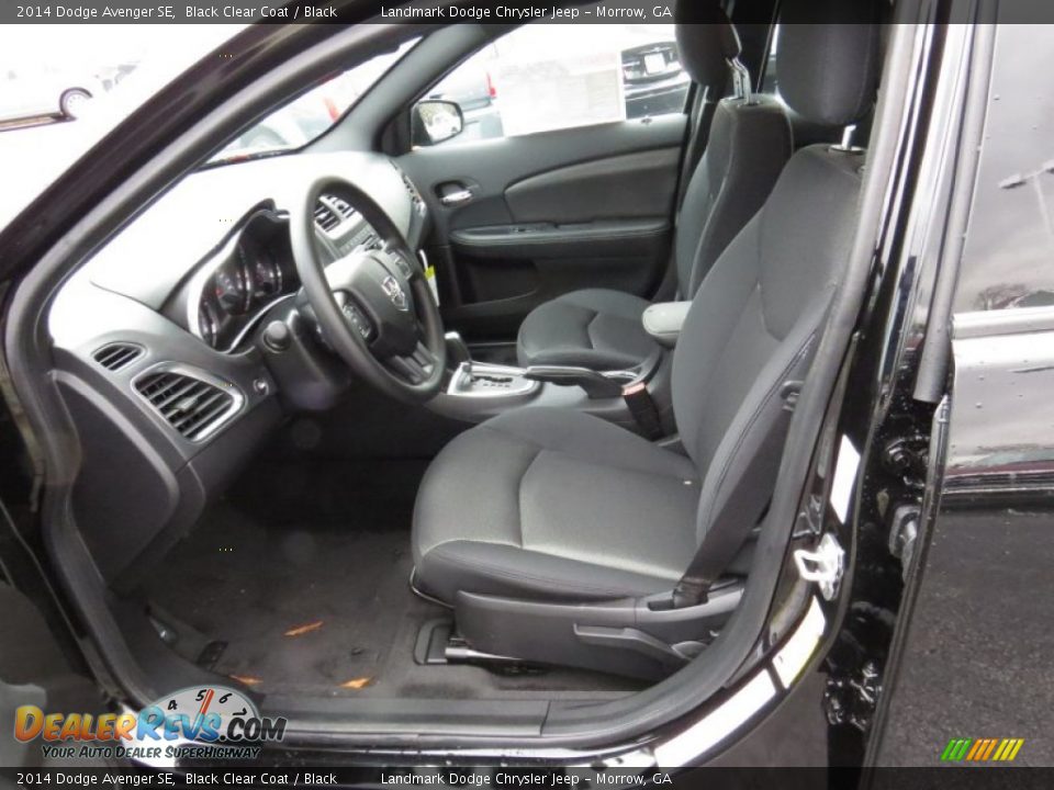 2014 Dodge Avenger SE Black Clear Coat / Black Photo #6