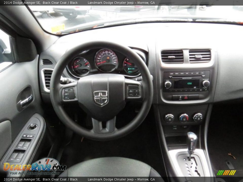 2014 Dodge Avenger SE Black Clear Coat / Black Photo #8