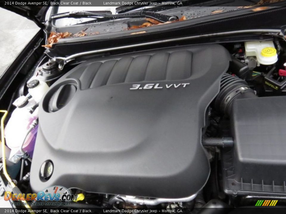 2014 Dodge Avenger SE Black Clear Coat / Black Photo #9