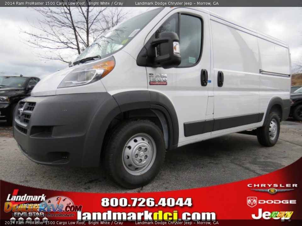 2014 Ram ProMaster 1500 Cargo Low Roof Bright White / Gray Photo #1