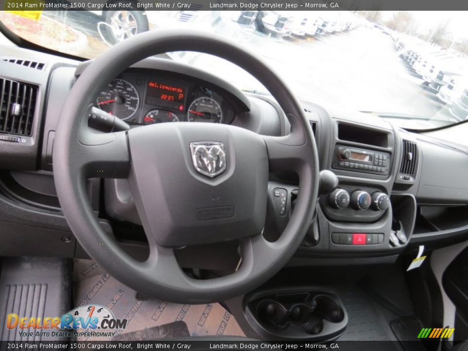 2014 Ram ProMaster 1500 Cargo Low Roof Bright White / Gray Photo #8