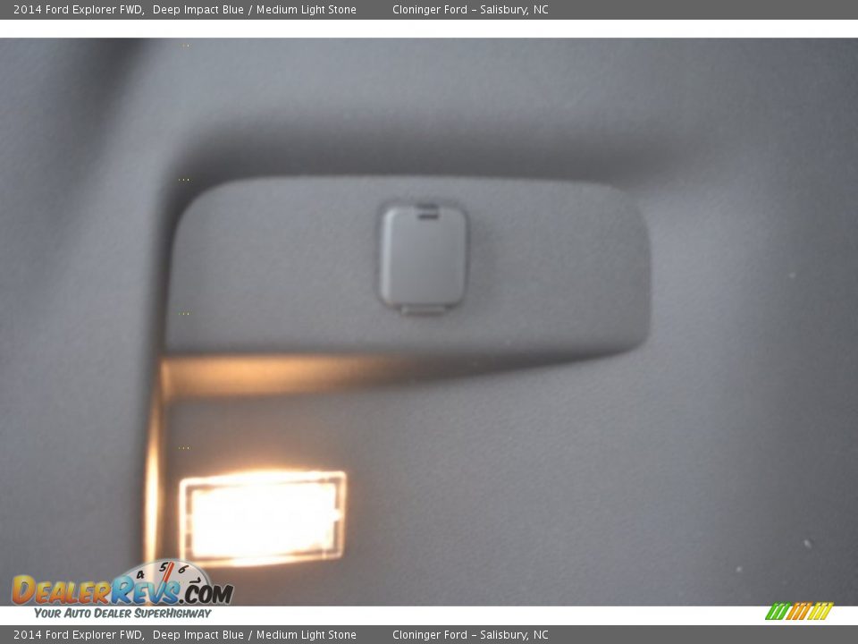 2014 Ford Explorer FWD Deep Impact Blue / Medium Light Stone Photo #9