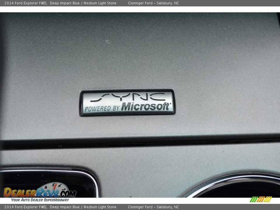 2014 Ford Explorer FWD Deep Impact Blue / Medium Light Stone Photo #15