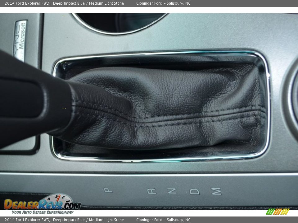 2014 Ford Explorer FWD Deep Impact Blue / Medium Light Stone Photo #18