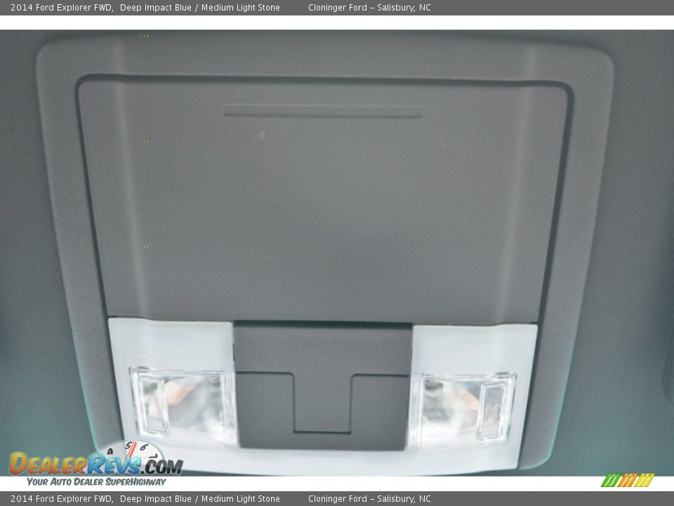 2014 Ford Explorer FWD Deep Impact Blue / Medium Light Stone Photo #20