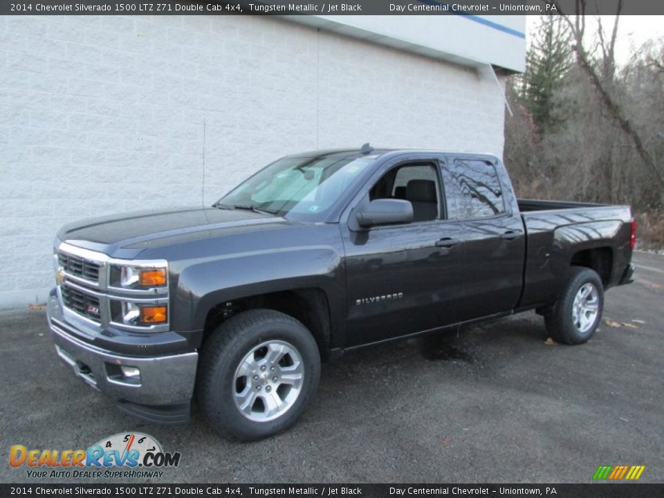 2014 Chevrolet Silverado 1500 LTZ Z71 Double Cab 4x4 Tungsten Metallic / Jet Black Photo #1