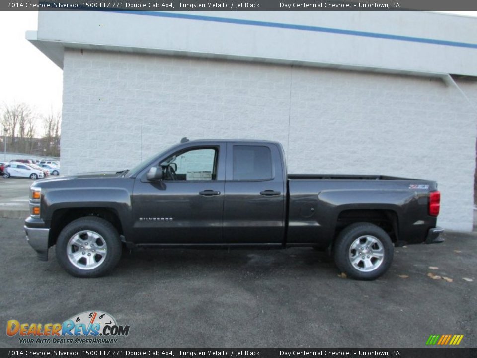 2014 Chevrolet Silverado 1500 LTZ Z71 Double Cab 4x4 Tungsten Metallic / Jet Black Photo #2