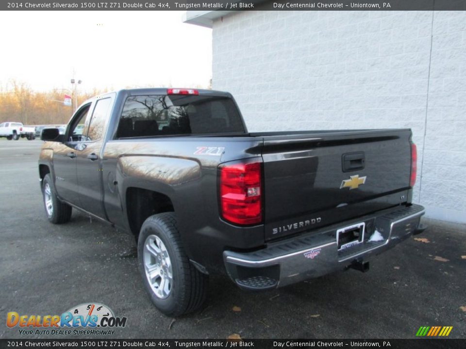 2014 Chevrolet Silverado 1500 LTZ Z71 Double Cab 4x4 Tungsten Metallic / Jet Black Photo #4