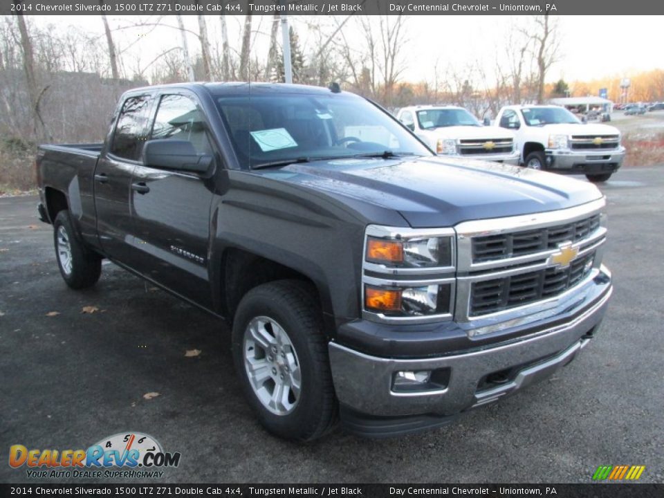 2014 Chevrolet Silverado 1500 LTZ Z71 Double Cab 4x4 Tungsten Metallic / Jet Black Photo #9