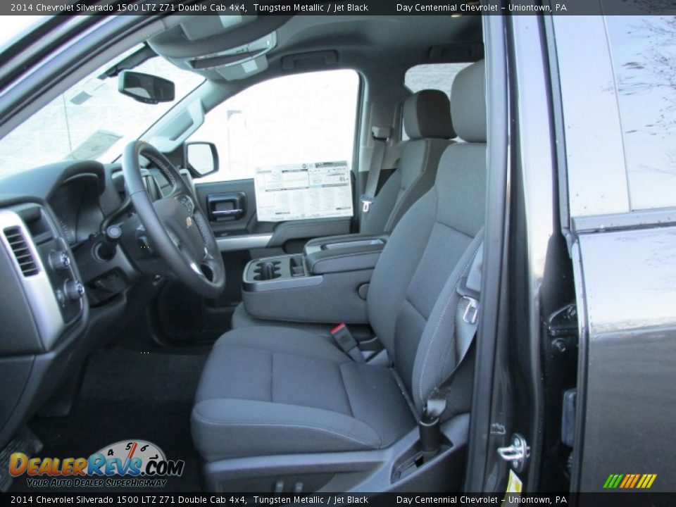 2014 Chevrolet Silverado 1500 LTZ Z71 Double Cab 4x4 Tungsten Metallic / Jet Black Photo #13