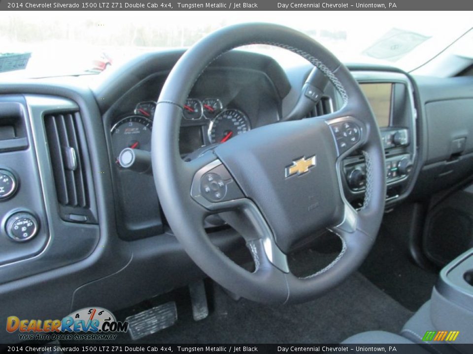 2014 Chevrolet Silverado 1500 LTZ Z71 Double Cab 4x4 Tungsten Metallic / Jet Black Photo #15
