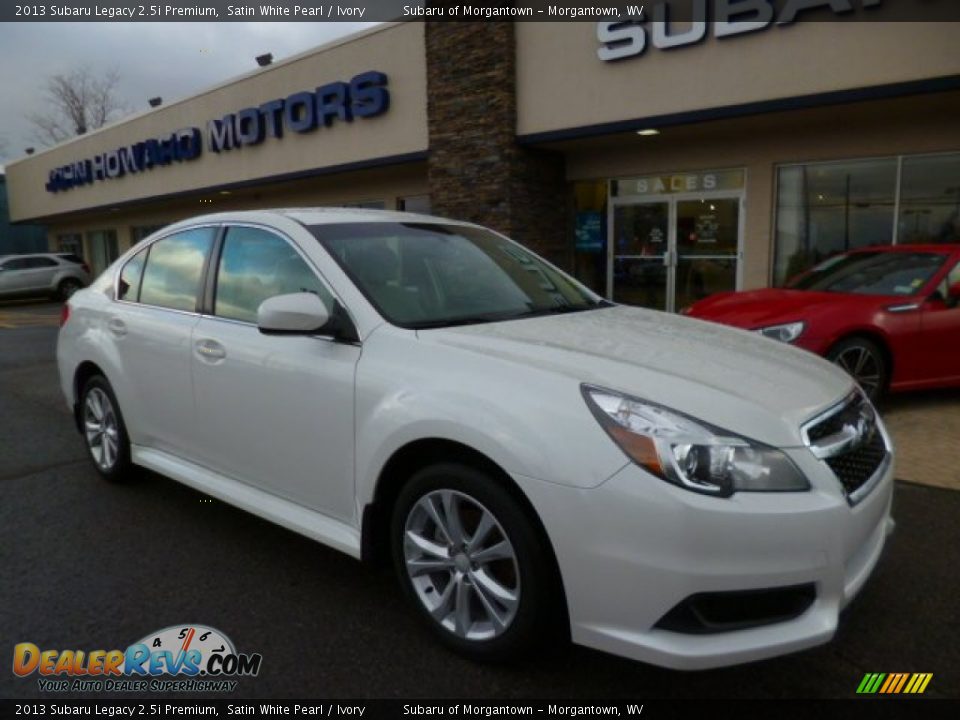 2013 Subaru Legacy 2.5i Premium Satin White Pearl / Ivory Photo #1