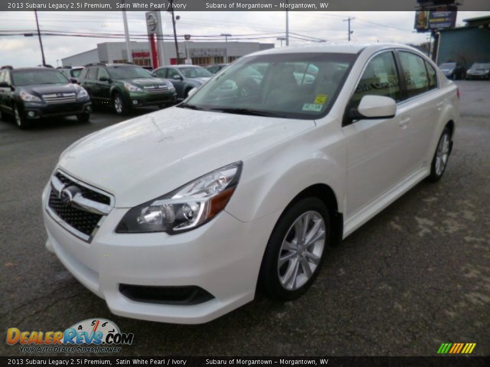 2013 Subaru Legacy 2.5i Premium Satin White Pearl / Ivory Photo #3