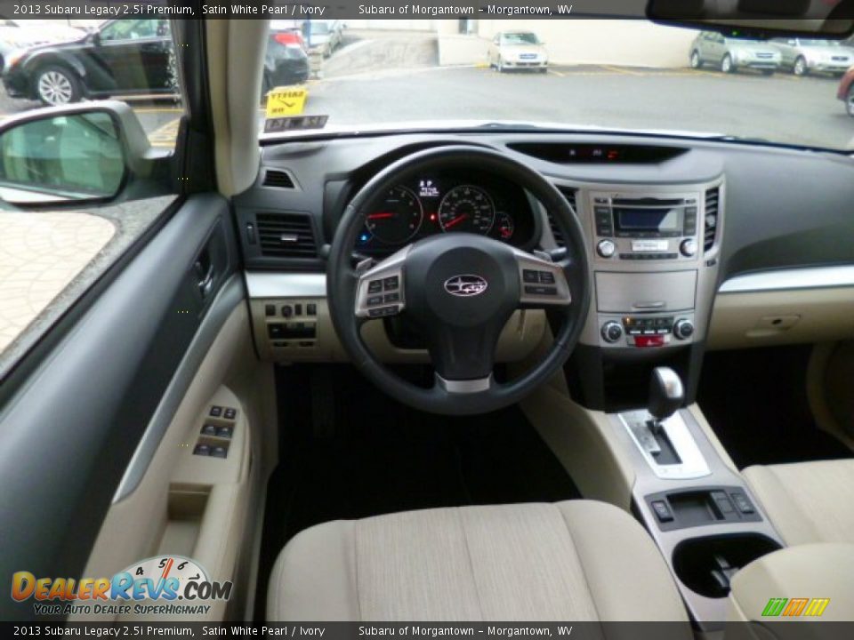 2013 Subaru Legacy 2.5i Premium Satin White Pearl / Ivory Photo #6