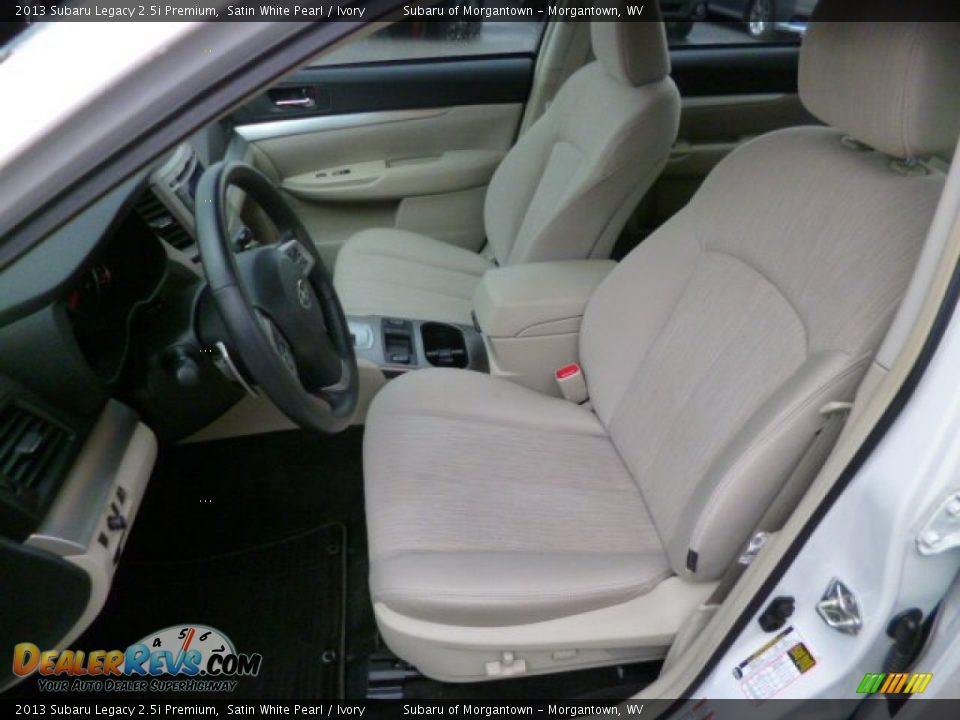 2013 Subaru Legacy 2.5i Premium Satin White Pearl / Ivory Photo #7