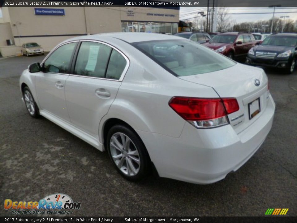 2013 Subaru Legacy 2.5i Premium Satin White Pearl / Ivory Photo #9