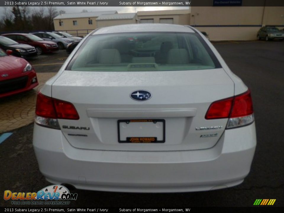 2013 Subaru Legacy 2.5i Premium Satin White Pearl / Ivory Photo #10