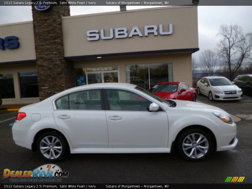 2013 Subaru Legacy 2.5i Premium Satin White Pearl / Ivory Photo #12