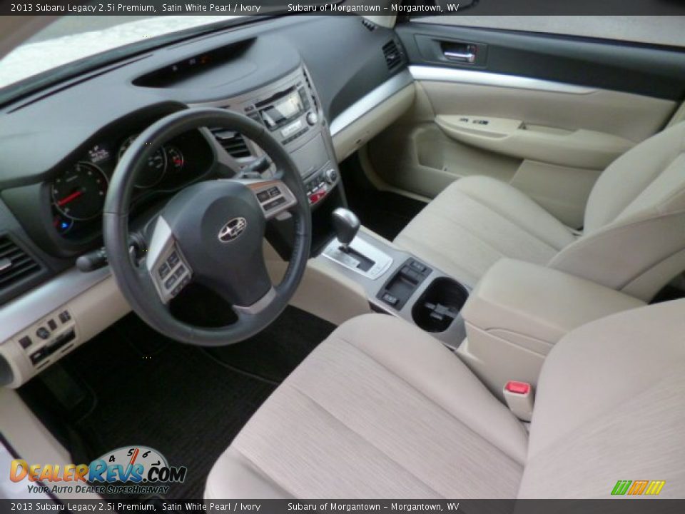 2013 Subaru Legacy 2.5i Premium Satin White Pearl / Ivory Photo #15