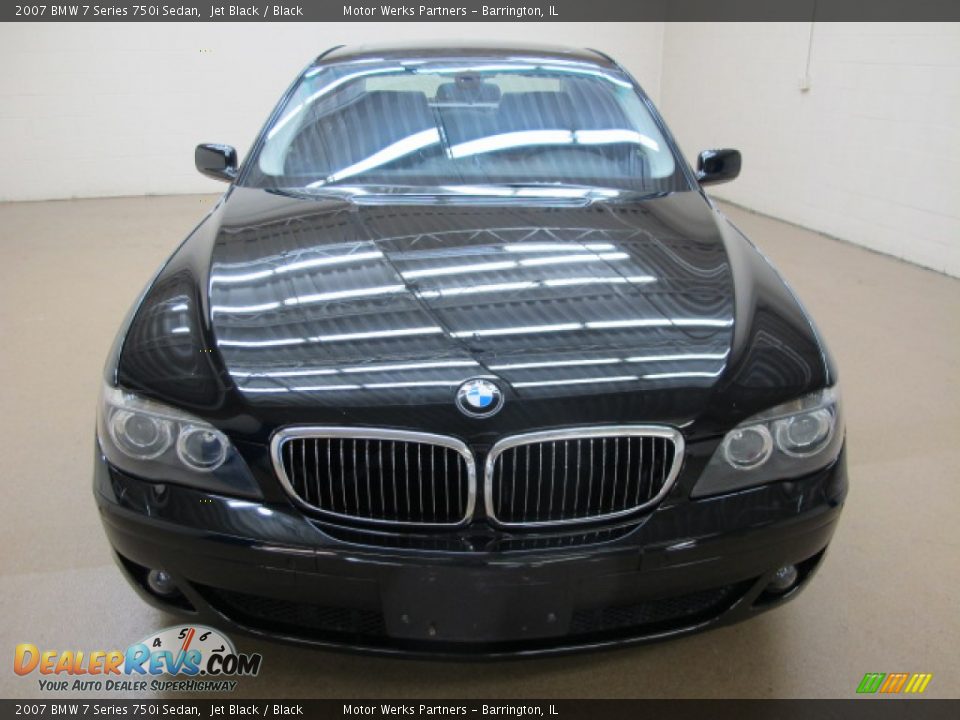 2007 BMW 7 Series 750i Sedan Jet Black / Black Photo #2