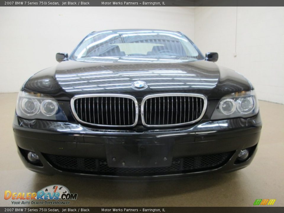2007 BMW 7 Series 750i Sedan Jet Black / Black Photo #3