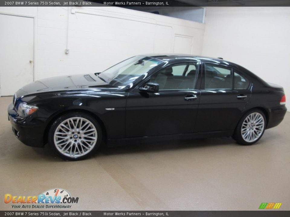 2007 BMW 7 Series 750i Sedan Jet Black / Black Photo #5