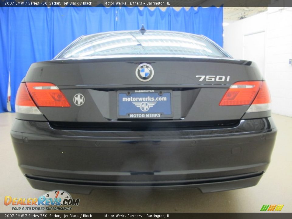 2007 BMW 7 Series 750i Sedan Jet Black / Black Photo #8