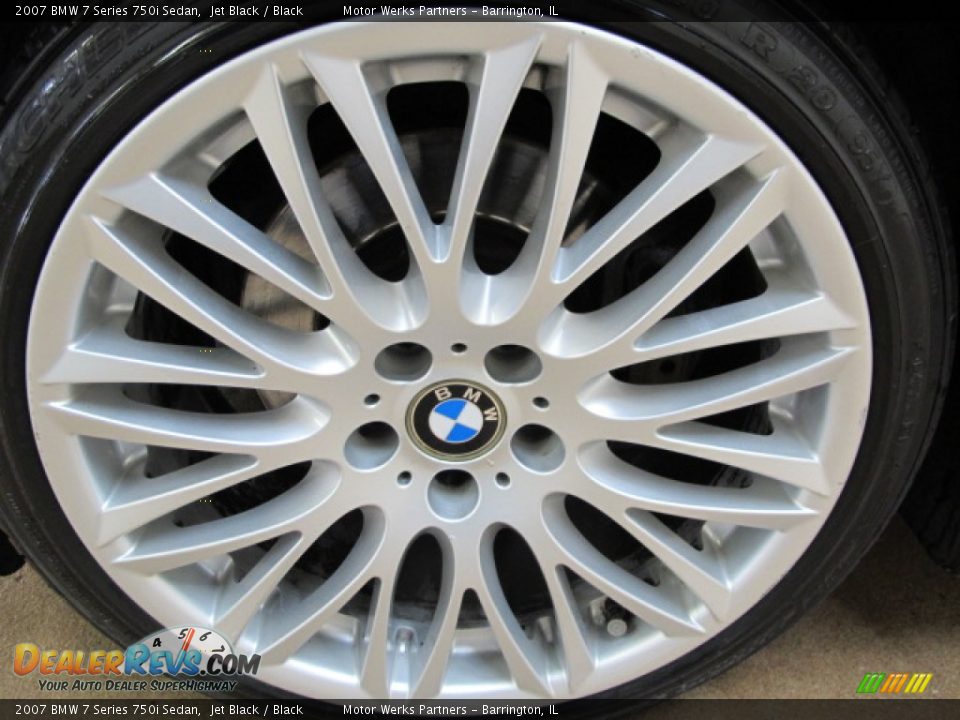 2007 BMW 7 Series 750i Sedan Jet Black / Black Photo #13