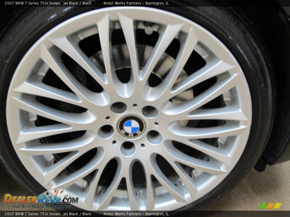 2007 BMW 7 Series 750i Sedan Jet Black / Black Photo #16