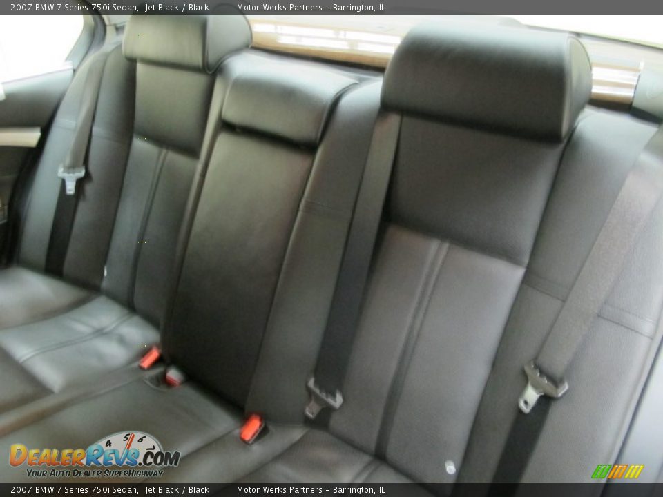 2007 BMW 7 Series 750i Sedan Jet Black / Black Photo #20