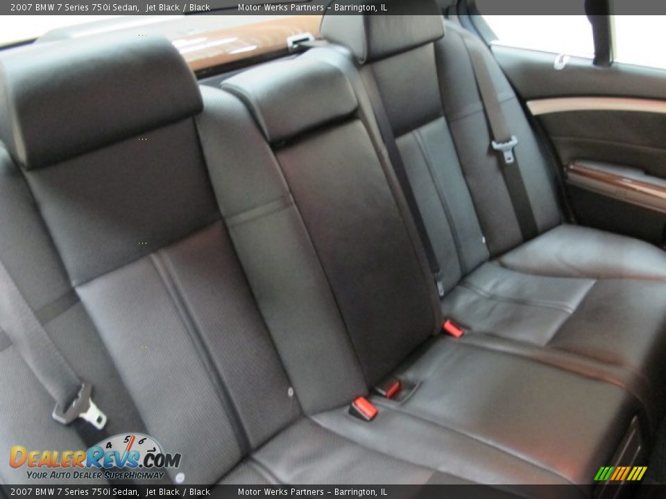 2007 BMW 7 Series 750i Sedan Jet Black / Black Photo #22