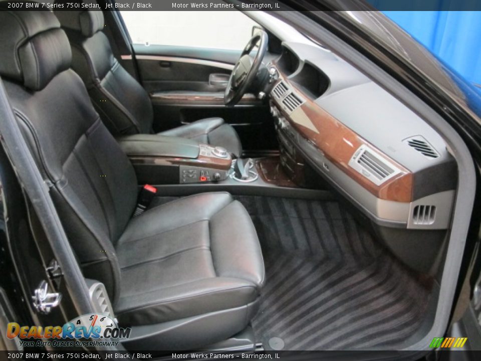2007 BMW 7 Series 750i Sedan Jet Black / Black Photo #23