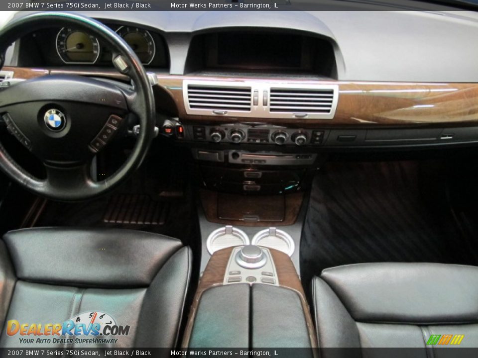 2007 BMW 7 Series 750i Sedan Jet Black / Black Photo #26