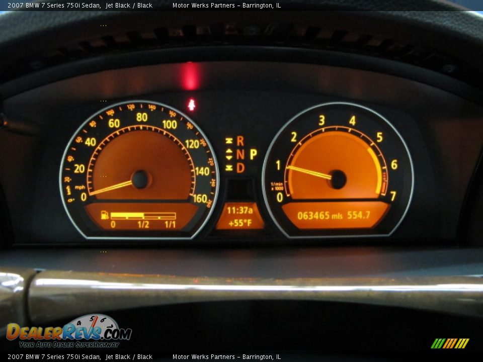2007 BMW 7 Series 750i Sedan Jet Black / Black Photo #29