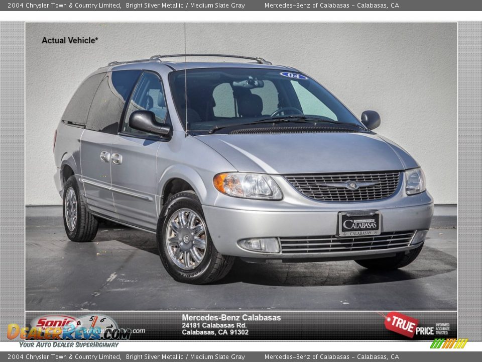 2004 Chrysler Town & Country Limited Bright Silver Metallic / Medium Slate Gray Photo #1