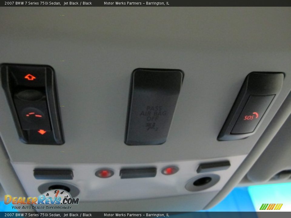 2007 BMW 7 Series 750i Sedan Jet Black / Black Photo #36