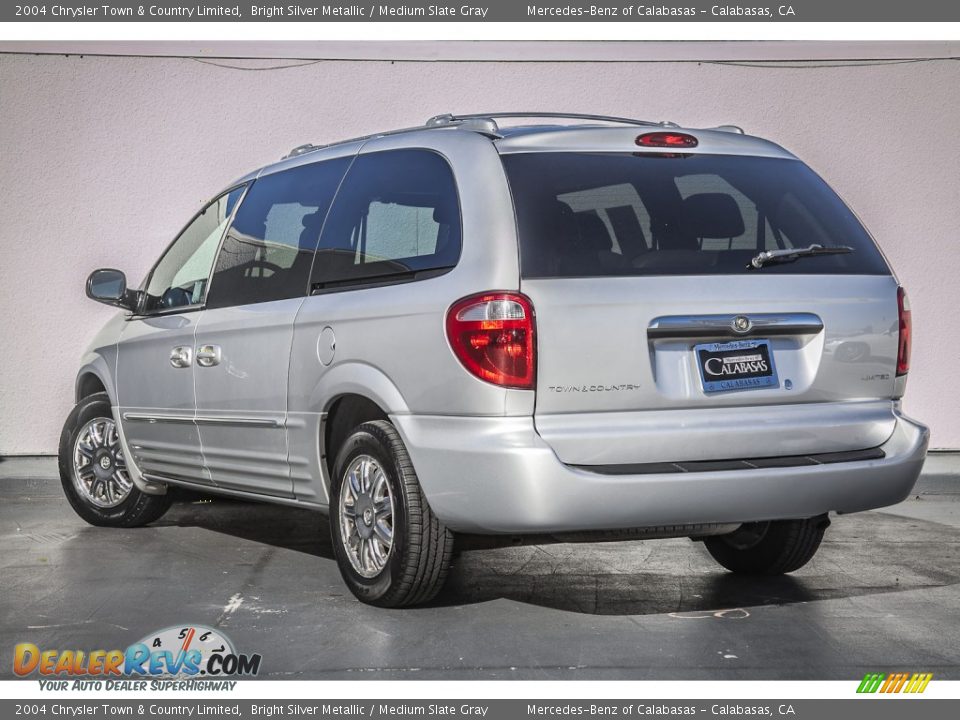 2004 Chrysler Town & Country Limited Bright Silver Metallic / Medium Slate Gray Photo #10