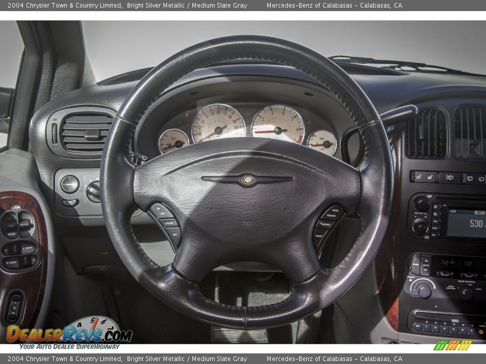 2004 Chrysler Town & Country Limited Bright Silver Metallic / Medium Slate Gray Photo #14