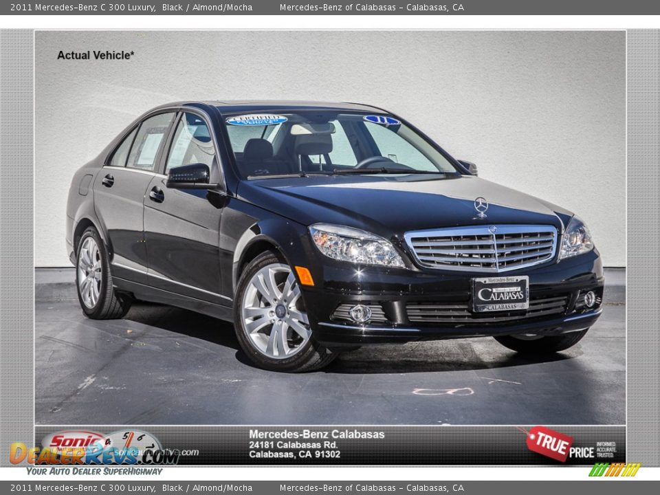 2011 Mercedes-Benz C 300 Luxury Black / Almond/Mocha Photo #1