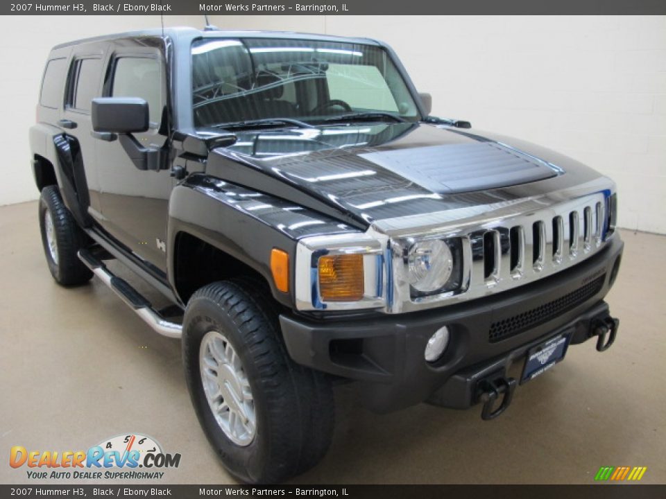2007 Hummer H3 Black / Ebony Black Photo #1