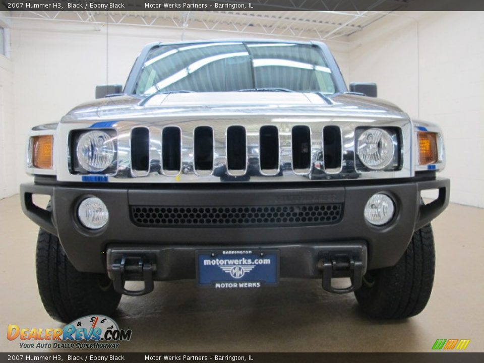 2007 Hummer H3 Black / Ebony Black Photo #3