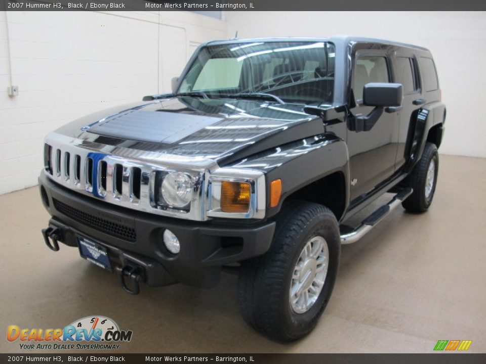 2007 Hummer H3 Black / Ebony Black Photo #4